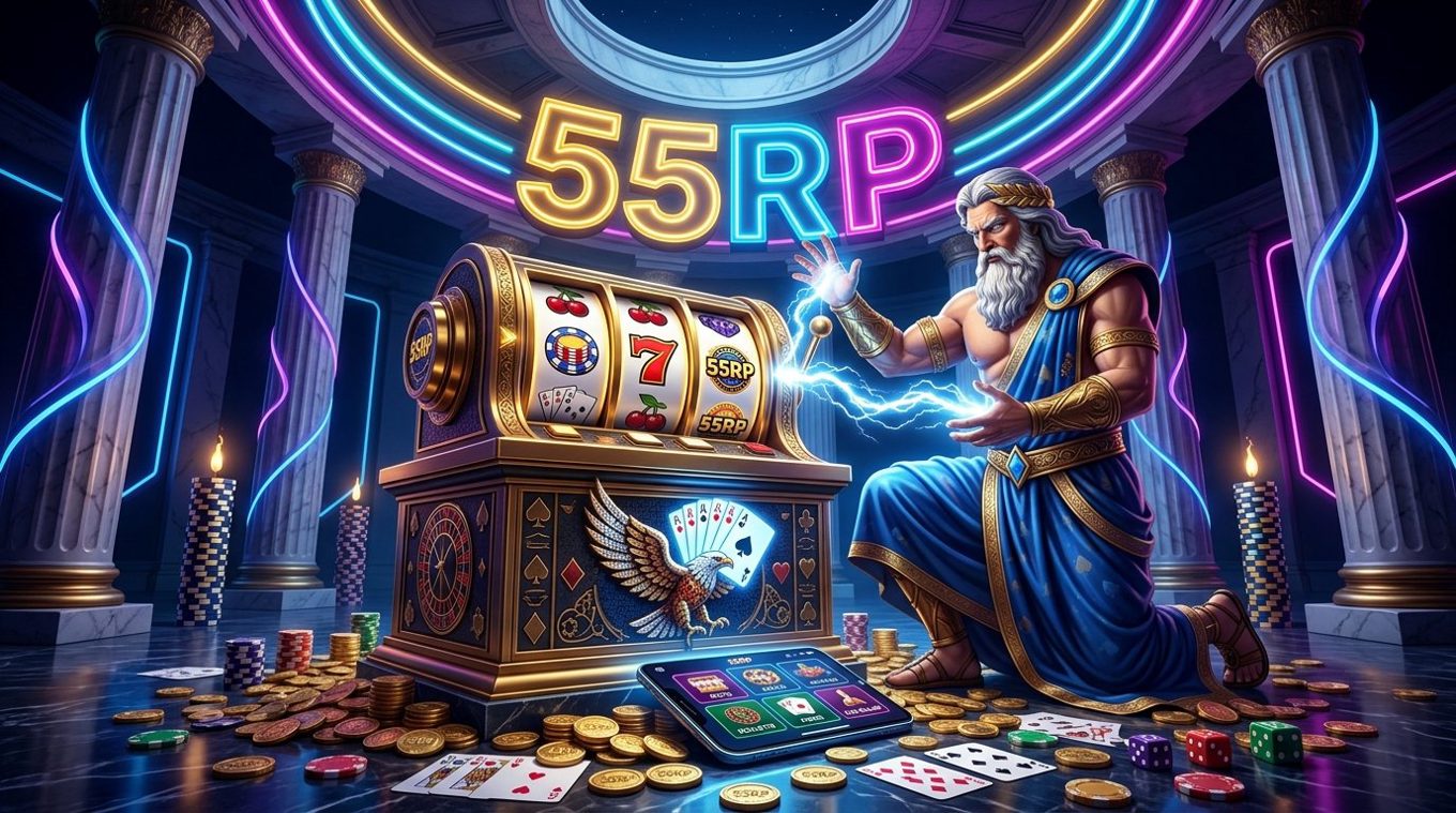 Ilustrasi unduh dan pasang APK 55RP di ponsel untuk menikmati acara gratis